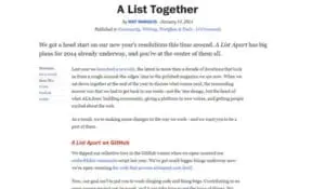 Large Text Single Column