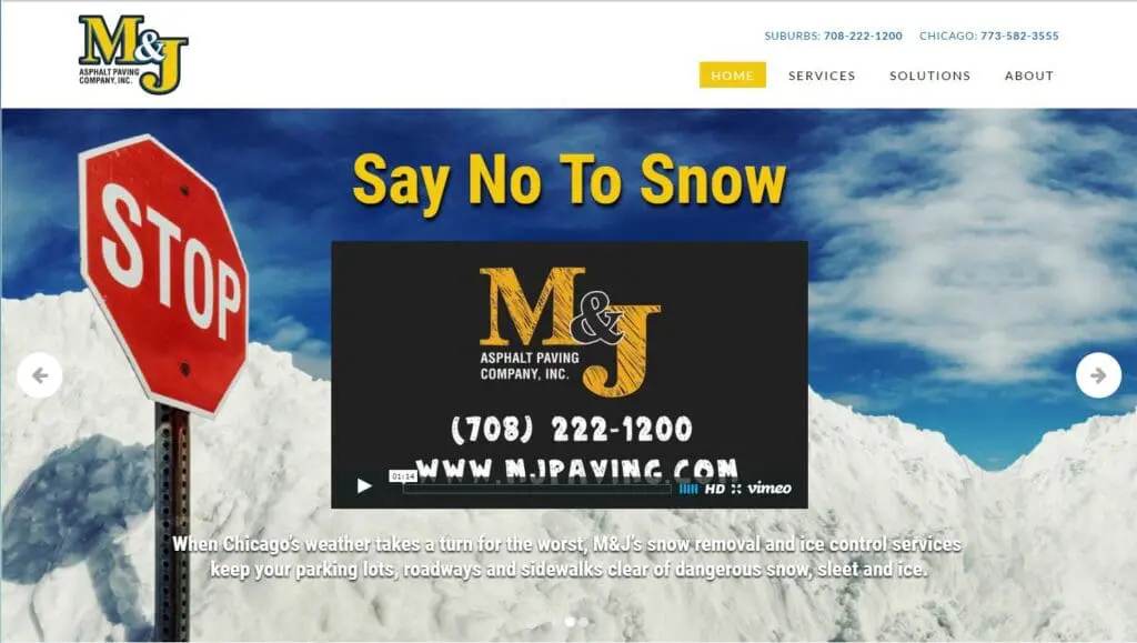 M&J Asphalt Paving Company, Inc. works in the Chicago area. 