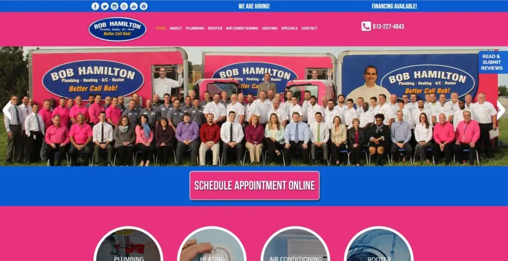 Bob Hamilton Plumbing, Heating, A/C and rooter is located in Kansas City. 