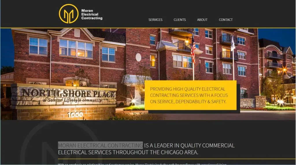 Moran Electric works with general contractors in Chicago. 