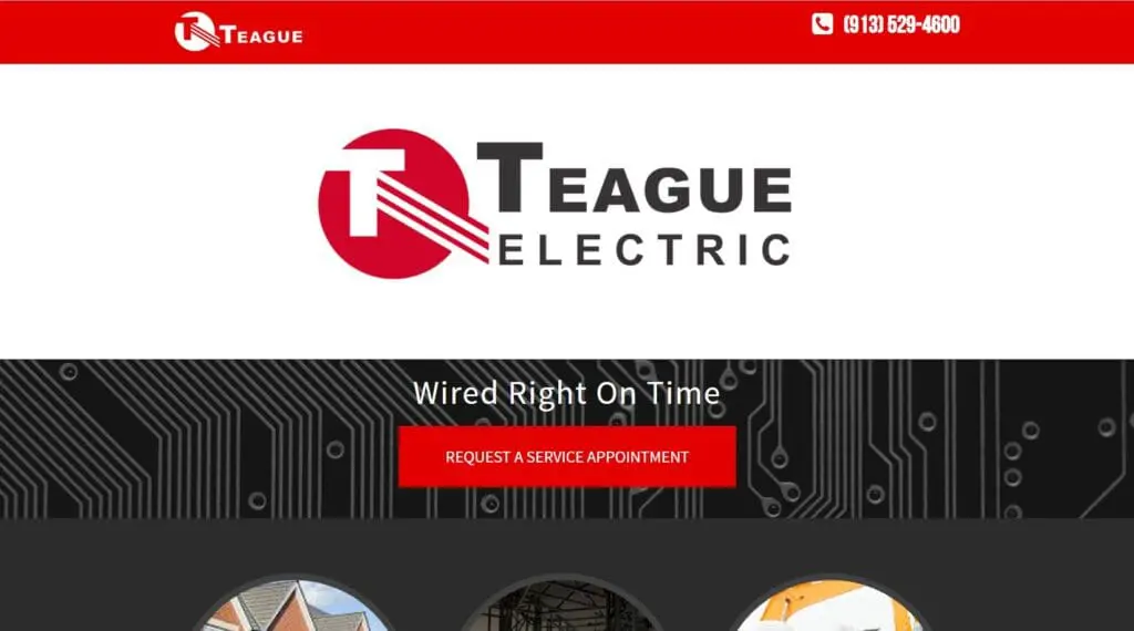 Teague Electric is a large residential electrician company in Kansas City. 