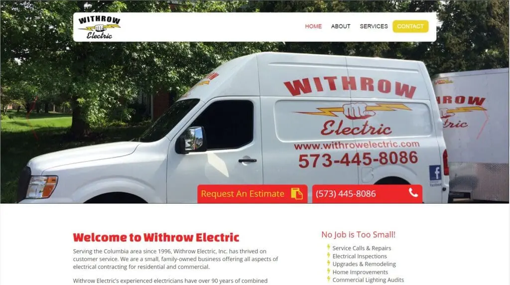 Withrow Electric offers all aspects of electrical contracting for mid-Missouri. 