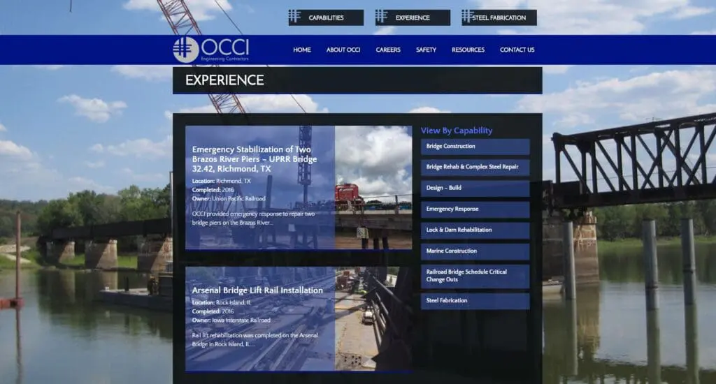 Construction Portfolio Examples: OCCI, Inc. Project Overview Portfolio