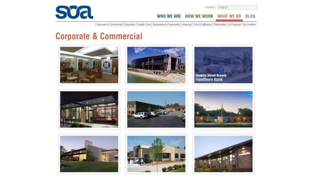 Construction Portfolio Examples: SOA, Inc. Extended Gallery with Project Overview