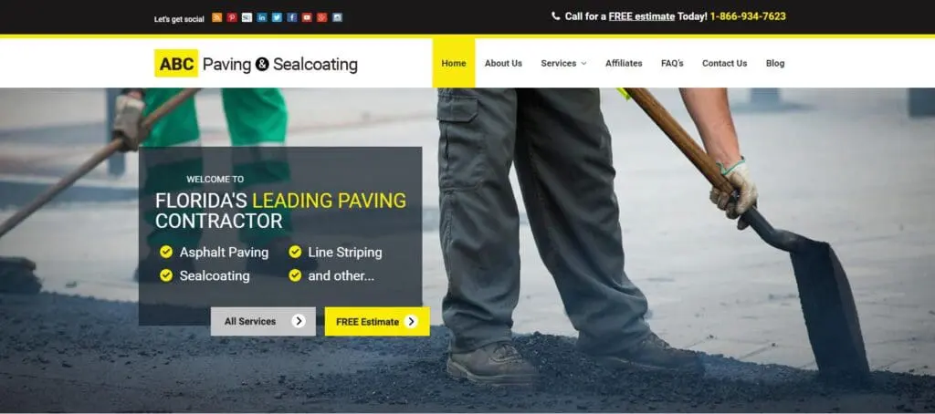 Paving Website Trends - ABC Paving & Sealcoating: Division of Color