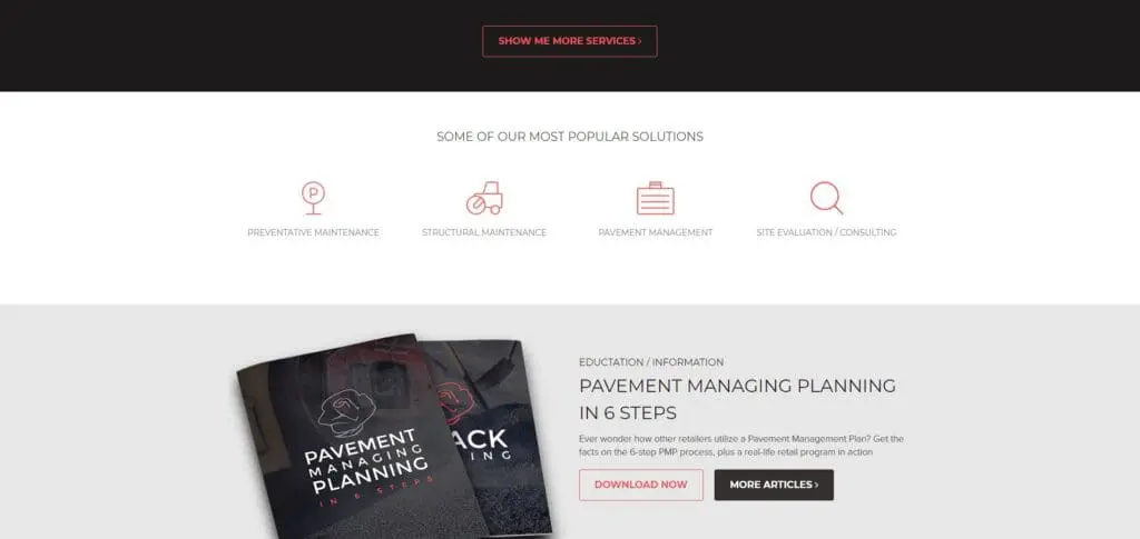 Paving Website Trends - Rose Paving LLC: Icons