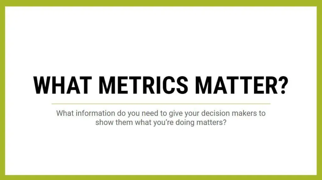 Social Media Management - What metrics matter?