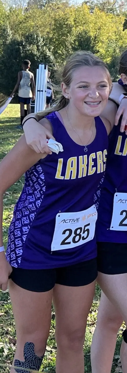 Ellis after district cross country meet.