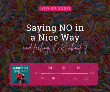 Saying NO. In a nice way and feeling OK about it.