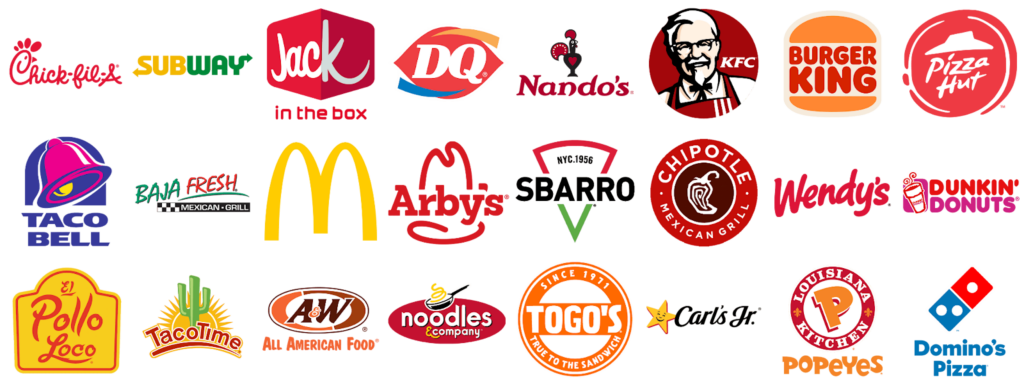 Fast Food Logos, color theory for brands