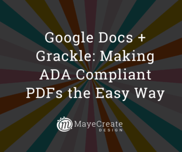 Google Docs + Grackle: Making ADA Compliant PDFs the Easy Way