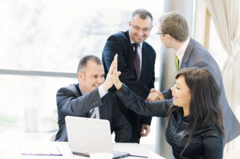 Successful client meeting