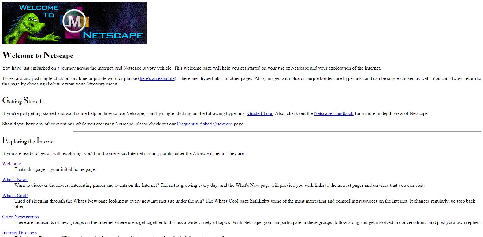 Welcome to Netscape