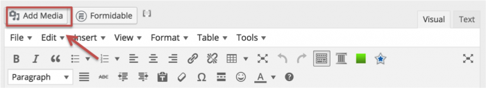 Add Media on WordPress