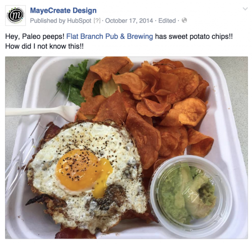 Celebrate good food on social media.