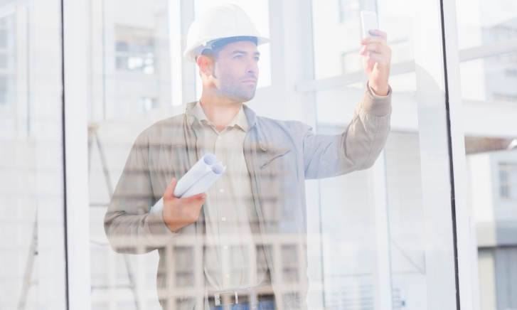 taking pics for job site