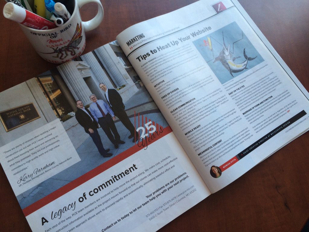 Printed article published in the Columbia Business Times Magazine