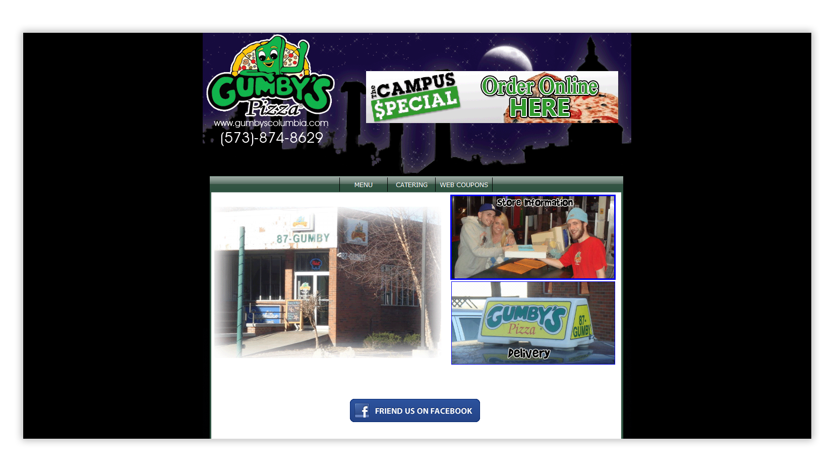 Gumby’s pizza Before