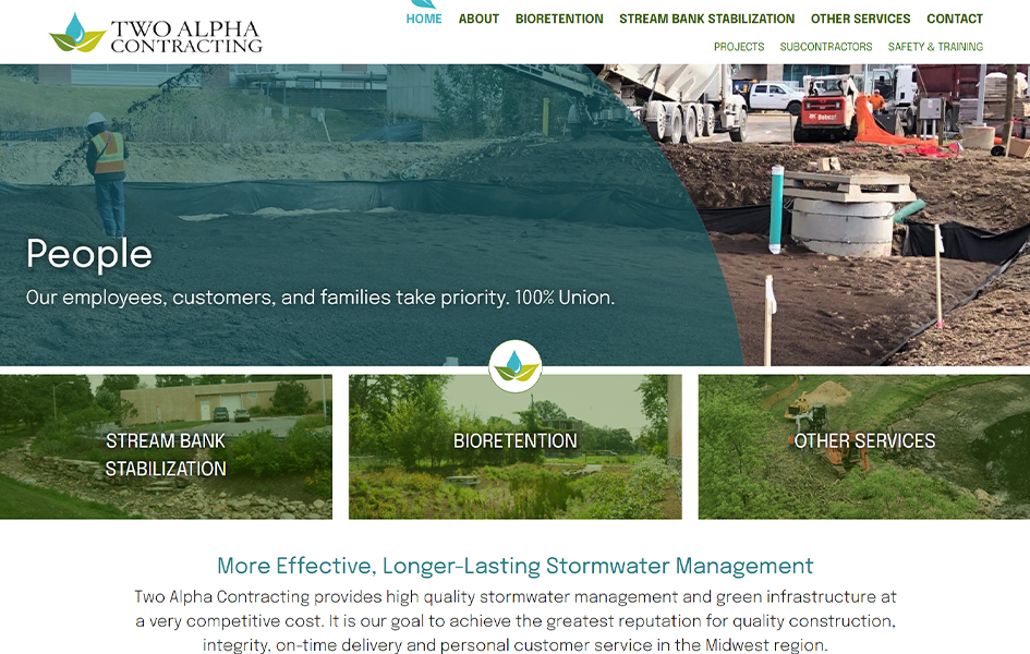 Two Alpha Contracting After