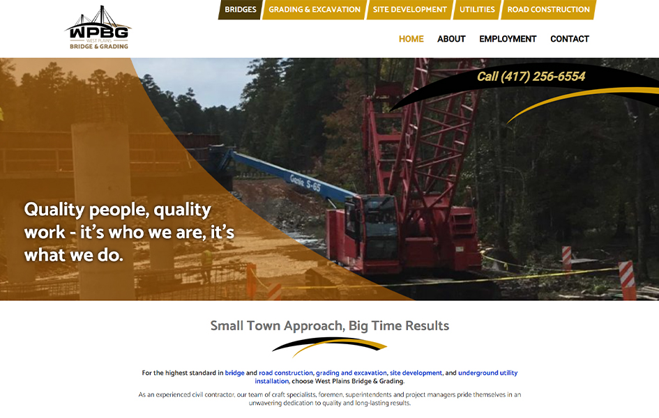 West Plains Bridge & Grading After