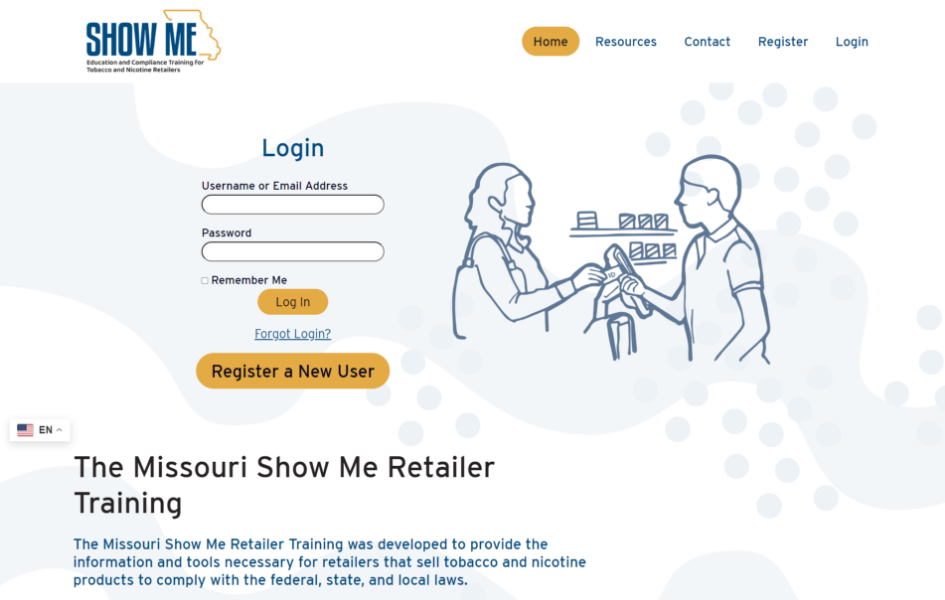 Show Me Education and Compliance Training for Tobacco and Nicotine Retailers After